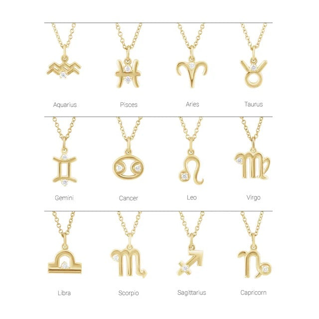 Scorpio Zodiac pendant with Diamond