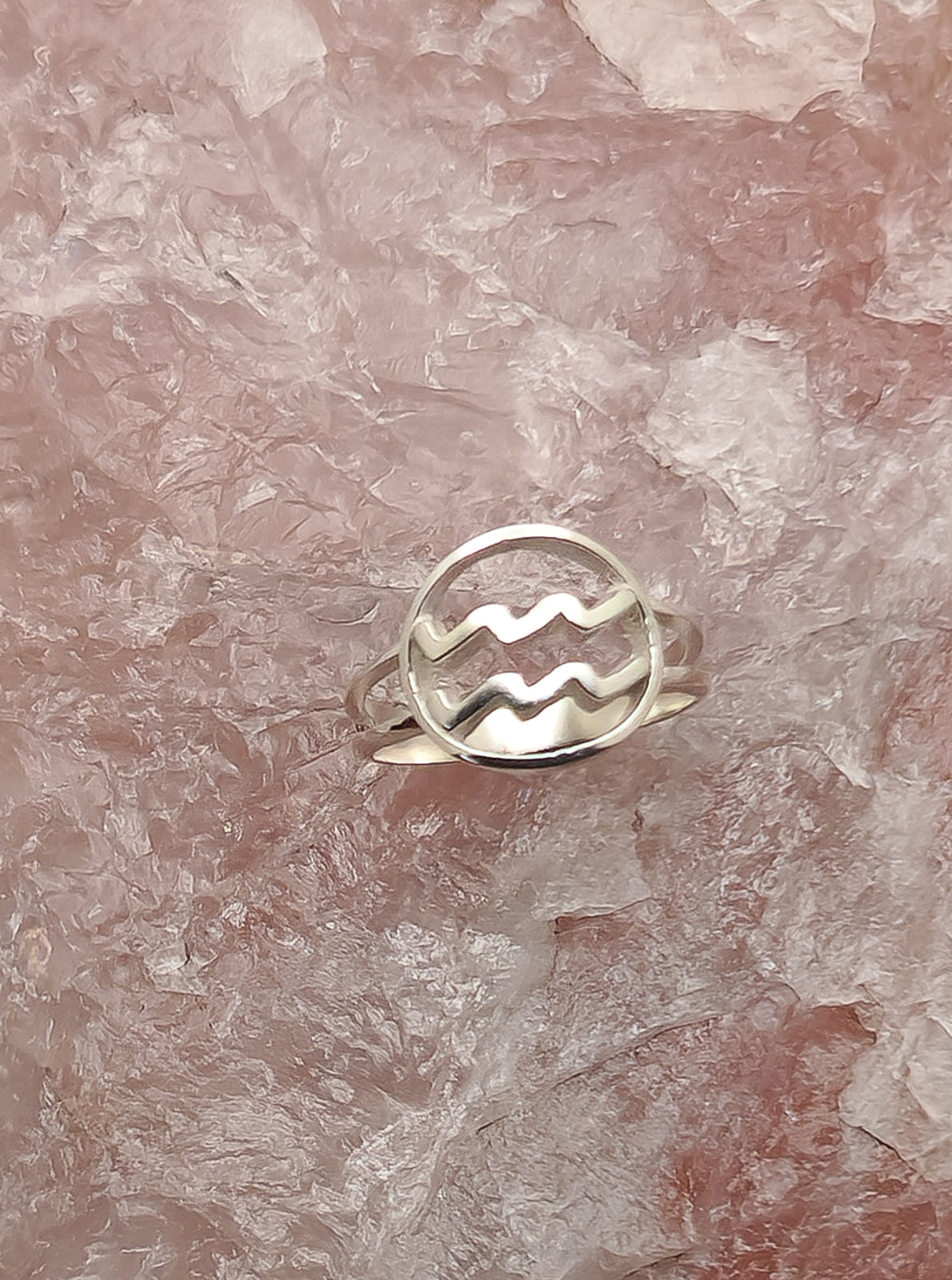 Aquarius Zodiac ring