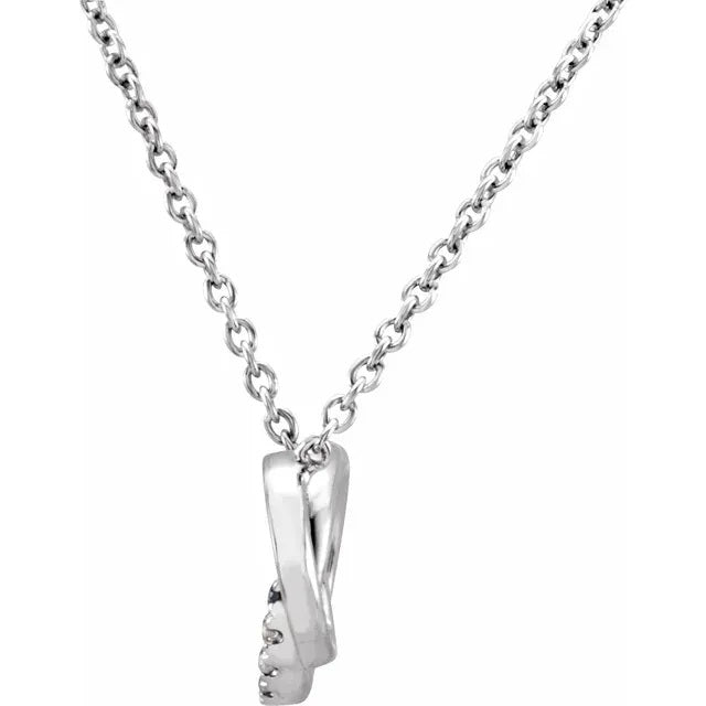 Interlocking circle Diamond Necklace
