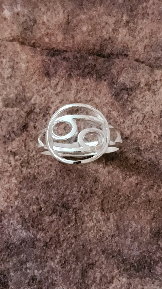Cancer Zodiac ring